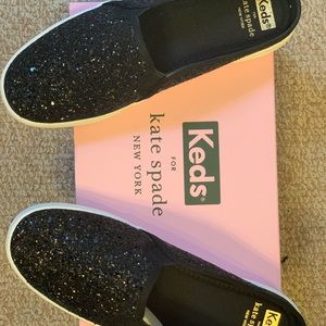 NWT Keds Kate Spade Glitter Mules